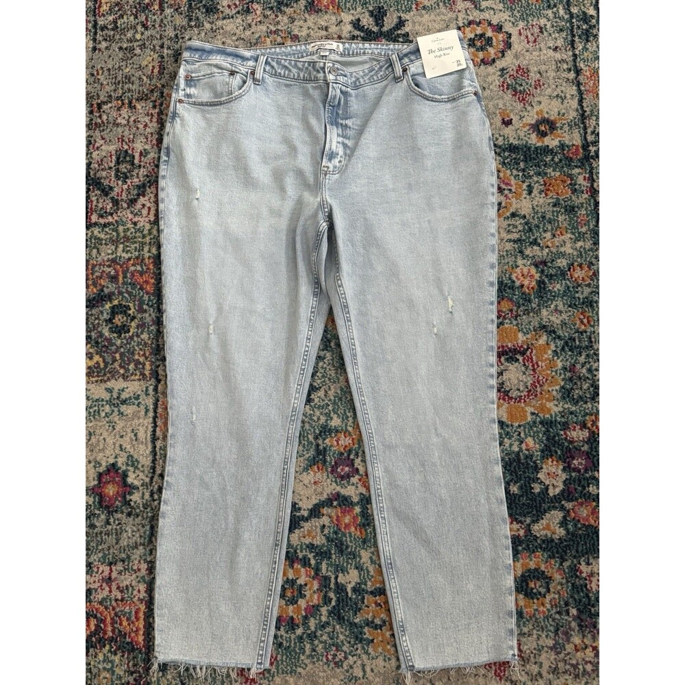 NEW Abercrombie & Fitch The Skinny High Rise Curve Love Jean 35/20L